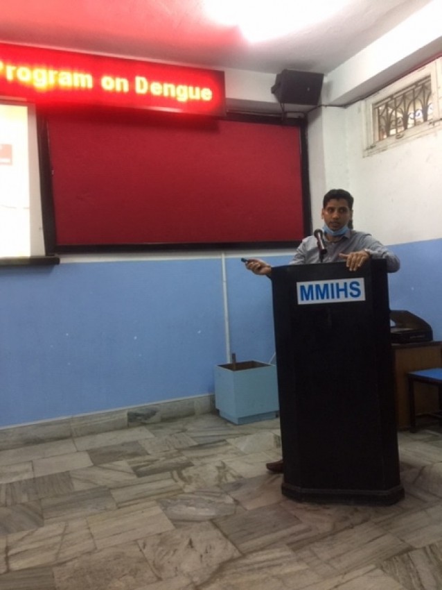 Program on Dengue for newly admitted students